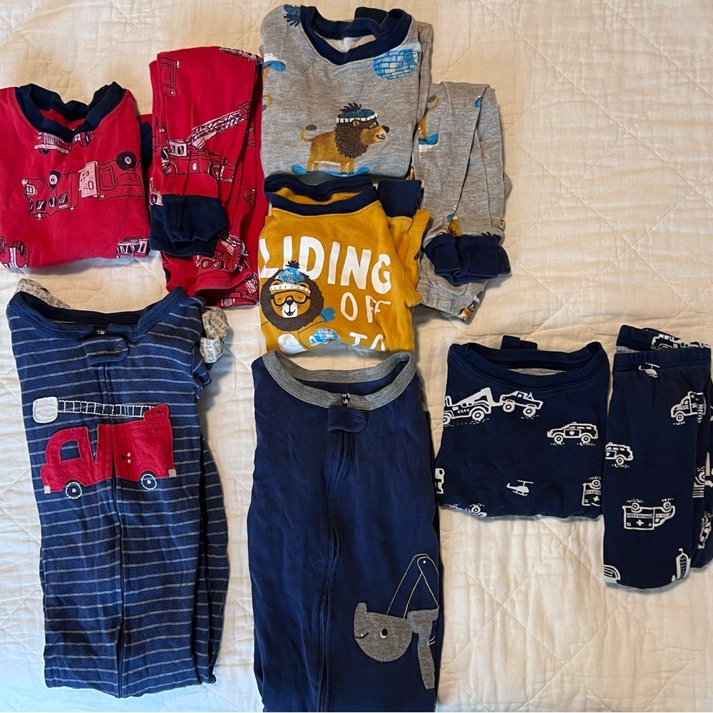 Carter's 3T Pajama Bundle - 9 Pieces